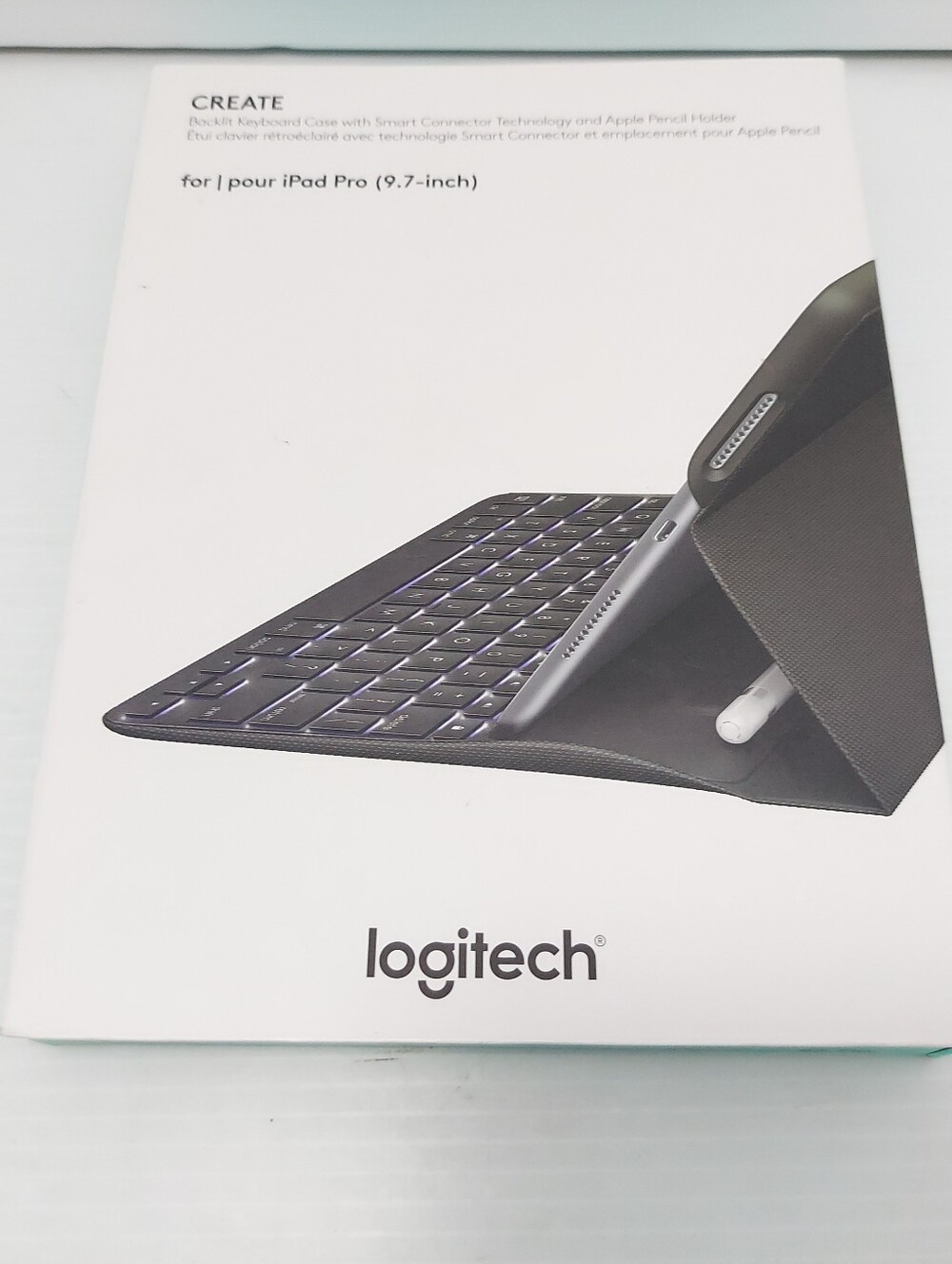 Logitech CREATE Backlit Keyboard Case for iPad Pro - Black